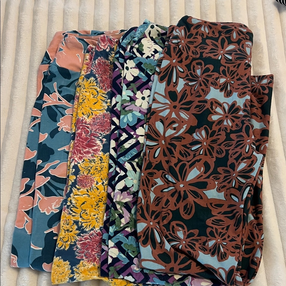 LuLaRoe Women's Leggings - Floral and Abstract Patterns